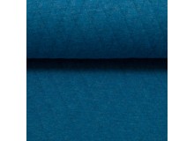 Stepper Signe melange, Raute 1,7x3 cm, petrol